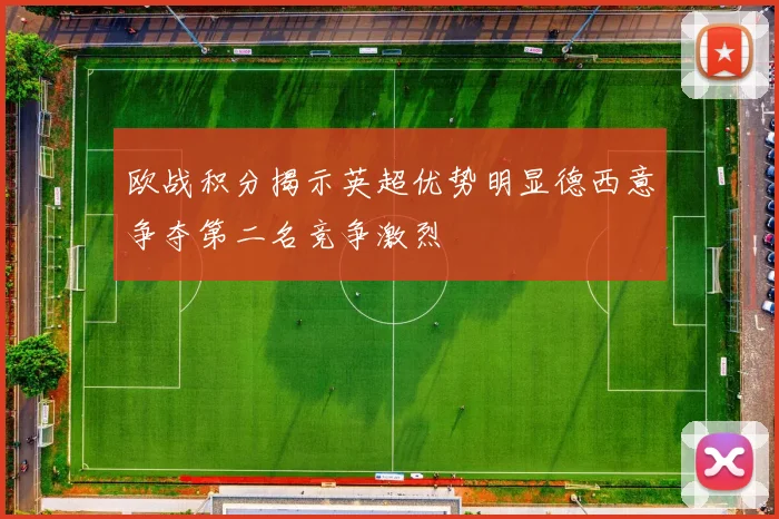 欧战积分揭示英超优势明显德西意争夺第二名竞争激烈